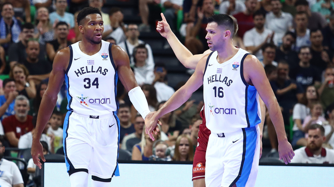 Ελλάδα - Λετονία 104-86: Φιλική νίκη στο ΟΑΚΑ με double-double του Αντετοκούνμπο - Βίντεο