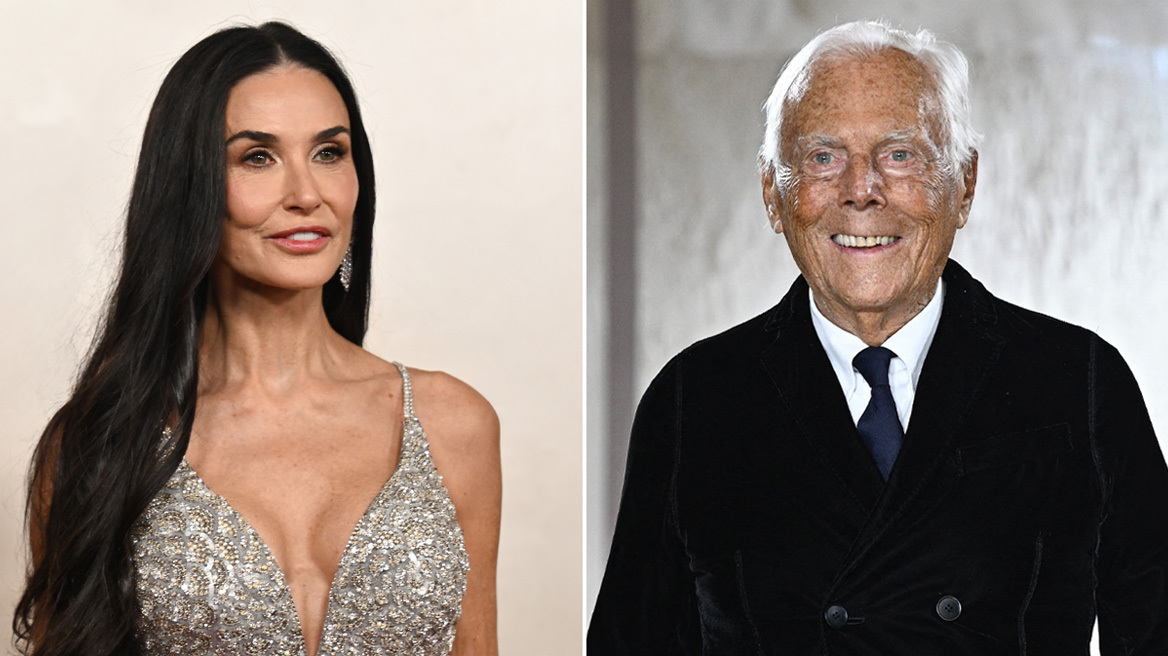 Η Ντέμι Μουρ «αποχαιρετά» τον Τζόρτζιο Αρμάνι: Θα του είμαι αιώνια ευγνώμων