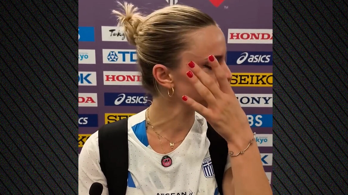 «Λύγισε» η Τζένγκο μετά τον τελικό του ακοντισμού: Συγκινούμαι γιατί μου βγαίνει η πίεση - Βίντεο