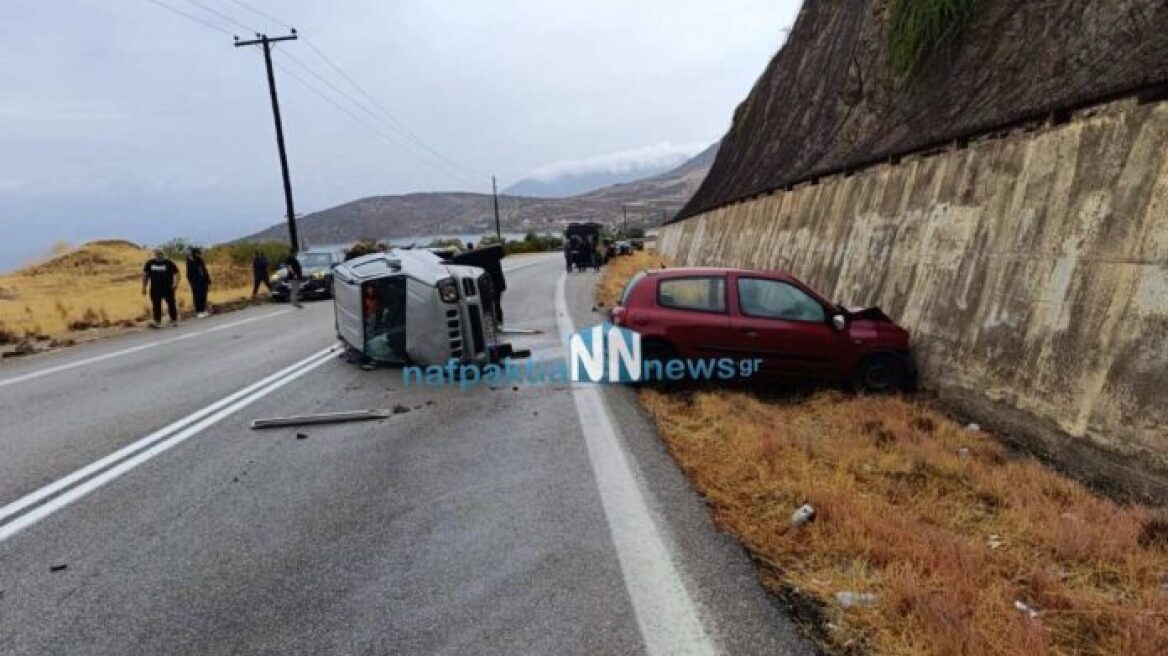 Τραγωδία στο Γαλαξίδι - Δύο νεκροί μετά από πλαγιομετωπική σύγκρουση δύο αυτοκινήτων
