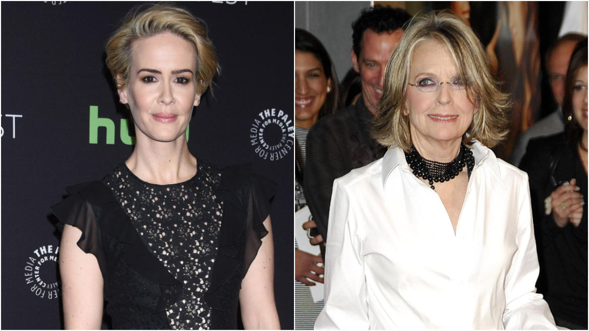 Σάρα Πόλσον: Συντετριμμένη έξω από το σπίτι της Νταϊάν Κίτον μετά τον θάνατό της