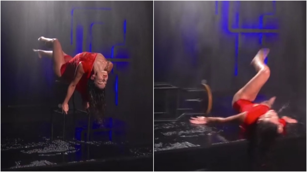 GNTM: Το ατύχημα της Ειρήνης - Έπεσε από το σκαμπό κατά τη διάρκεια της φωτογράφισης