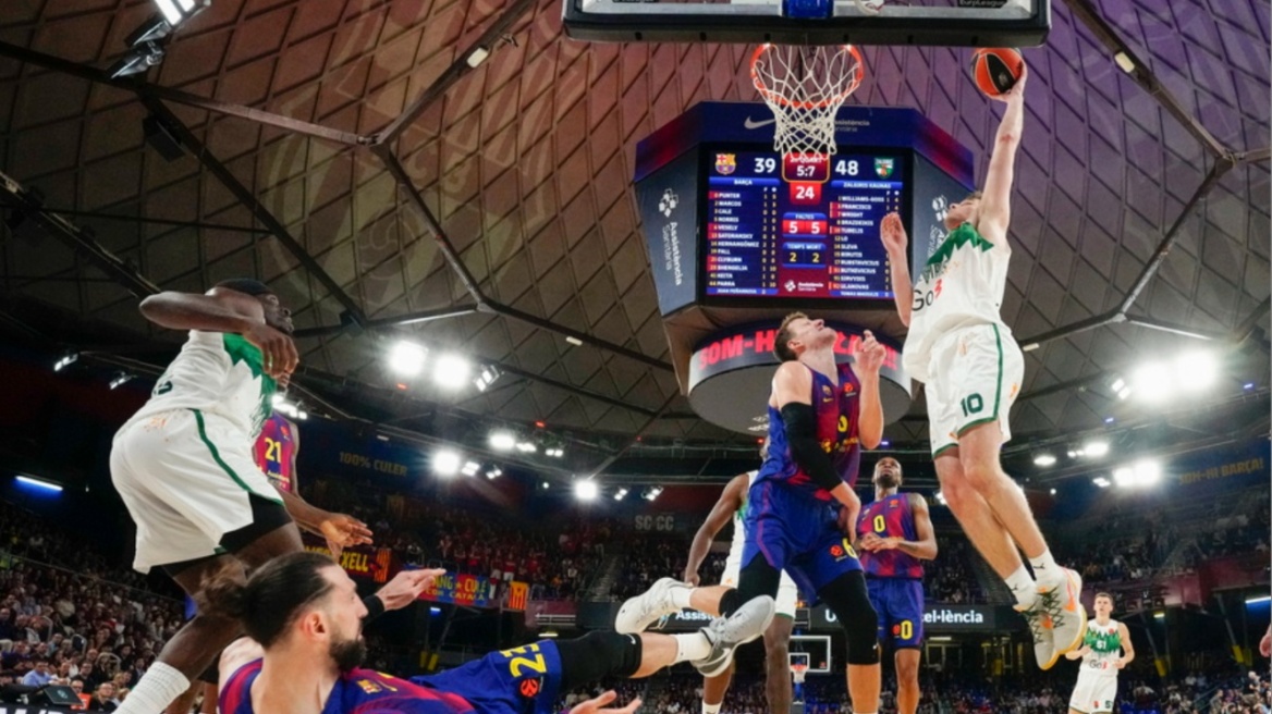 Euroleague: Πάρτι της Ζαλγκίρις στη Βαρκελώνη, ο Ιτούδης κράτησε την Χαποέλ στην κορυφή - Δείτε βίντεο 