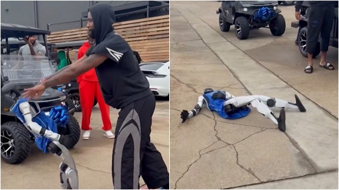 Ο Κάιρι Ίρβινγκ έβγαλε «νοκ αουτ» ρομπότ που έκανε επίδειξη, δείτε βίντεο
