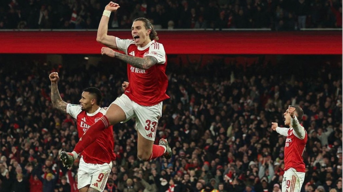 League Cup: Η Άρσεναλ απέκλεισε μετά από 15 πέναλτι την Κρίσταλ Πάλας και έκλεισε ραντεβού στους «4» με την Τσέλσι