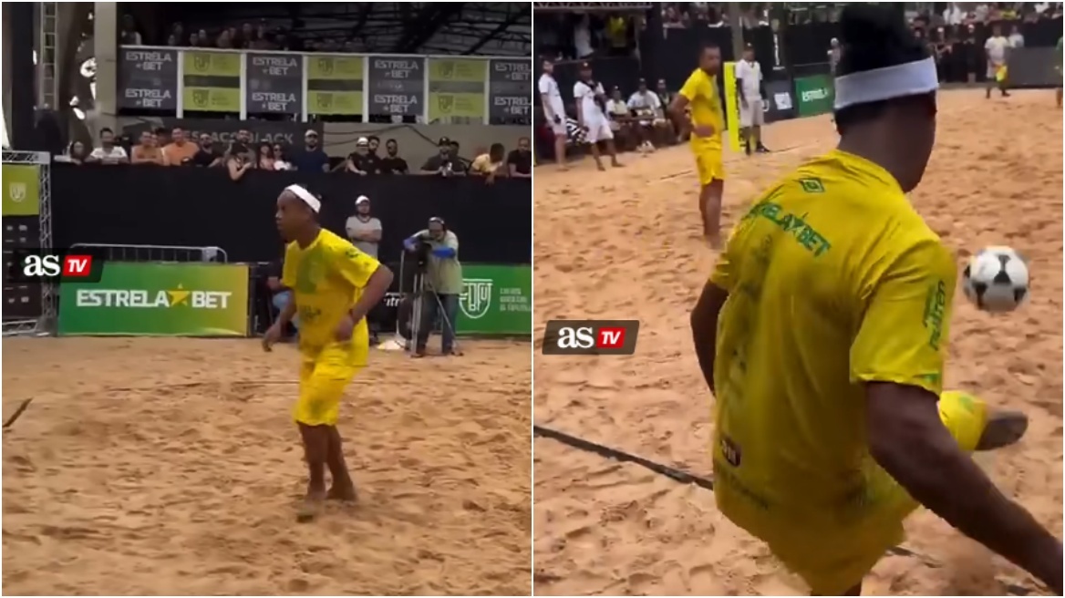 Ροναλντίνιο: Στα 45 του παίζει ποδοβόλεϊ και παραδίδει μαθήματα τεχνικής, δείτε βίντεο
