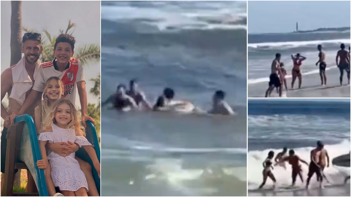 Σώθηκαν από πνιγμό ο Μάρτιν Ντεμικέλις και η οικογένειά του: Δραματική διάσωση από σέρφερ στην Ουρουγουάη
