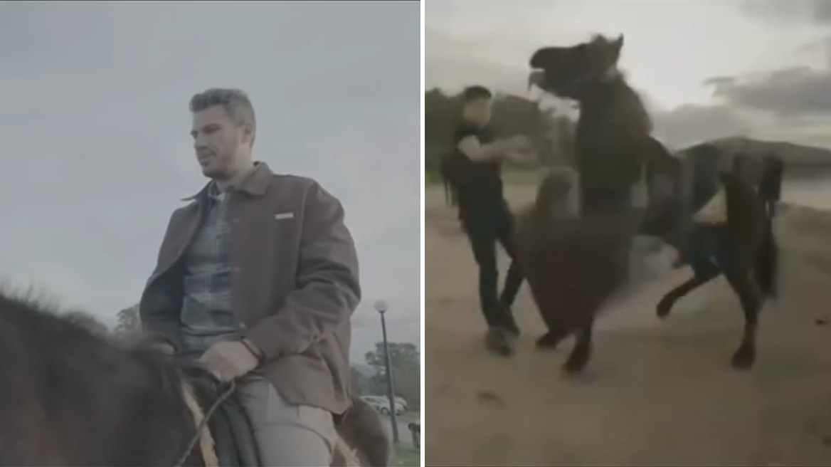 Ατύχημα για τον Άκη Πετρετζίκη, έπεσε από το άλογο σε γύρισμα της εκπομπής του