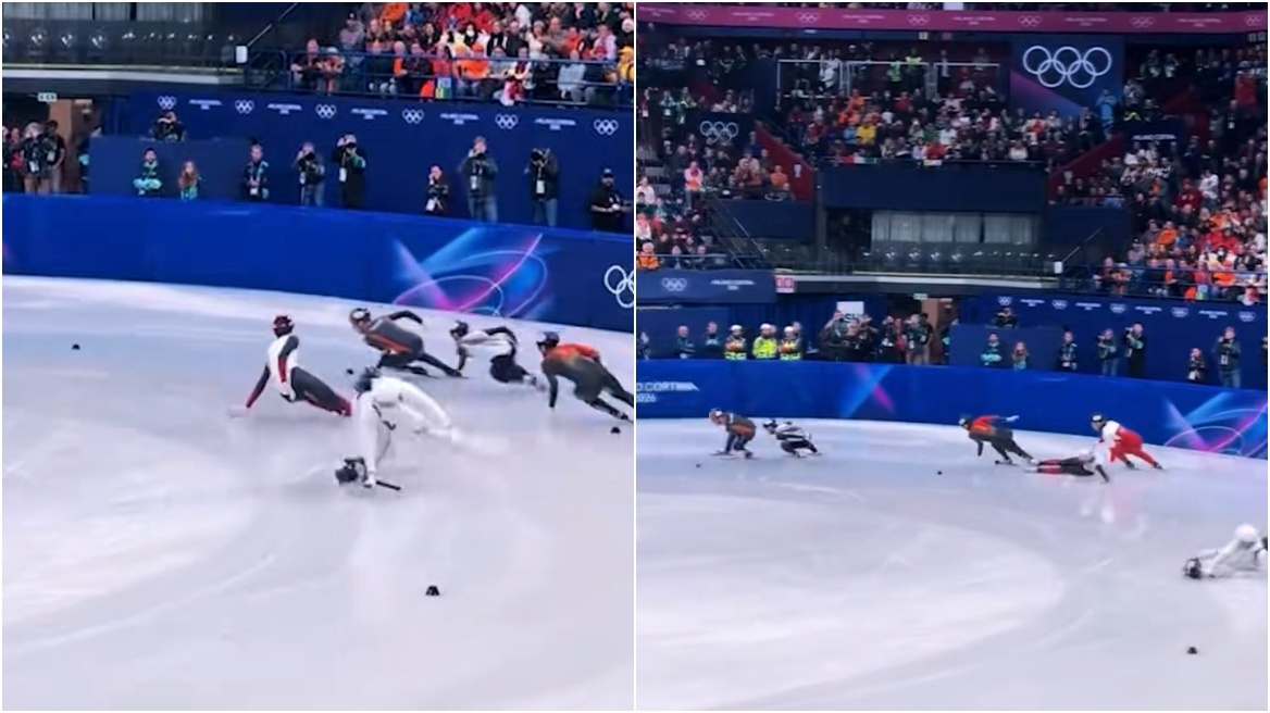 Χειμερινοί Ολυμπιακοί Αγώνες: Σκέιτερ «θέρισε» κάμεραμαν και έχασε το μετάλλιο, βίντεο
