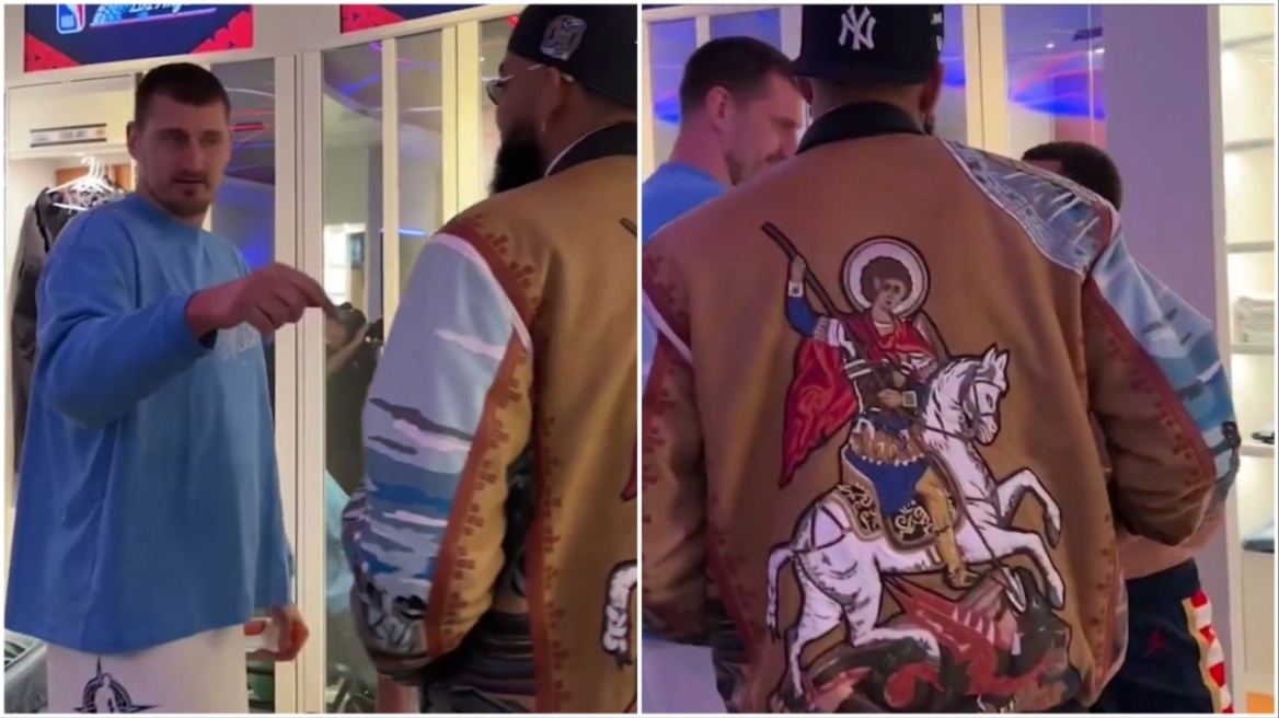 Το πιο απρόσμενο στιγμιότυπο του All Star με το σακάκι «Άγιος Γεώργιος» και την ατάκα του Γιόκιτς, δείτε βίντεο