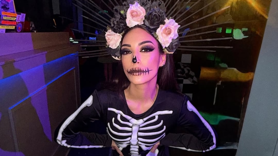 Ευγενία Σαμαρά: Η μεταμφίεσή της σε σκελετό για τις Απόκριες