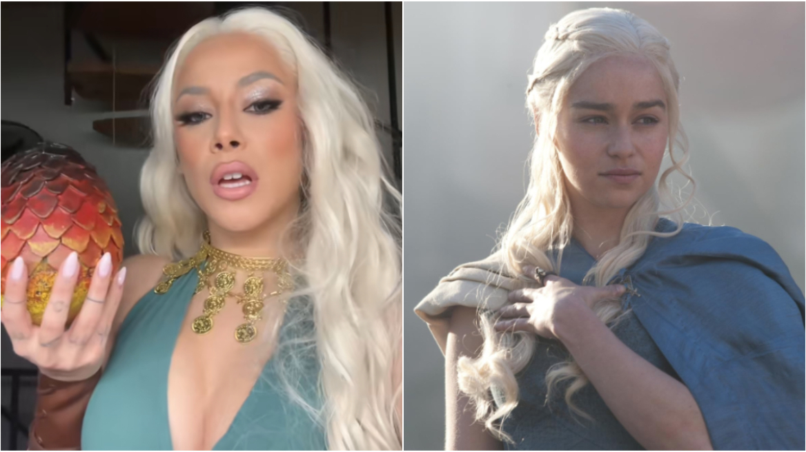 Η κόρη της Πάολας μεταμορφώθηκε στην Daenerys Targaryen του Game of Thrones