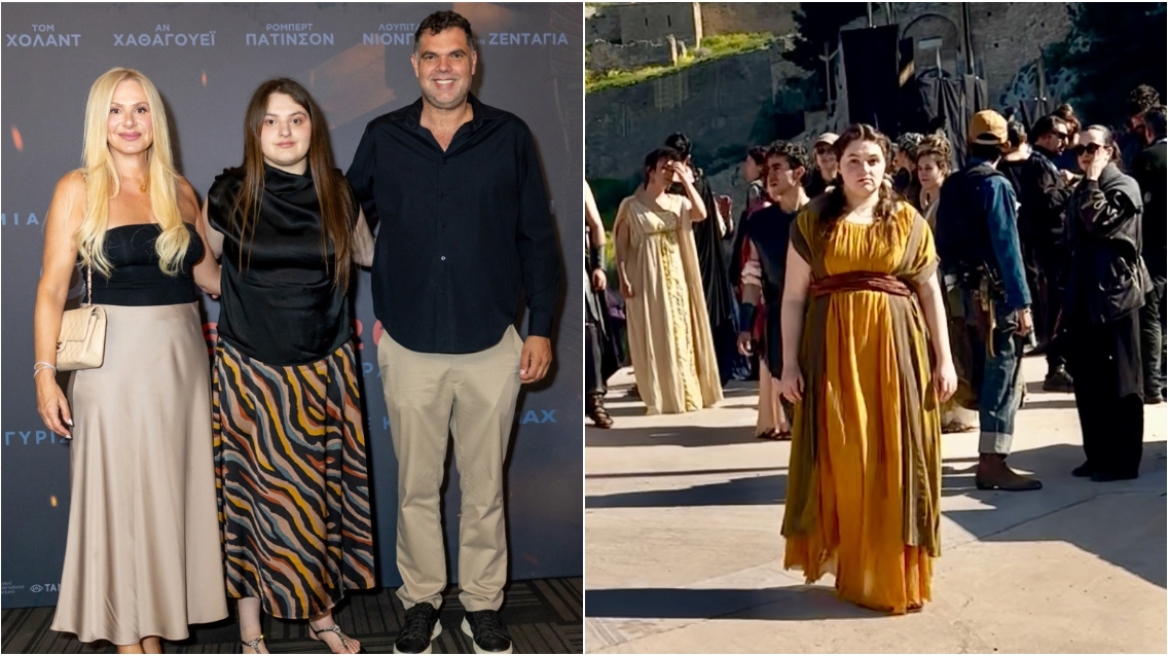 Η κόρη του Δημήτρη Παπανικολάου συμμετέχει στην «Οδύσσεια» του Κρίστοφερ Νόλαν, οι φωτογραφίες από τα γυρίσματα