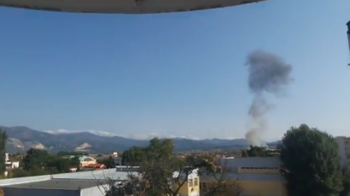 Δείτε βίντεο από τη συντριβή του μαχητικού Α-7 στην Κομοτηνή