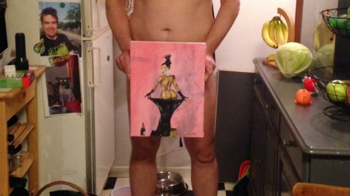 Δανός καλλιτέχνης ζωγράφισε την Kim Kardashian με το... πέος του