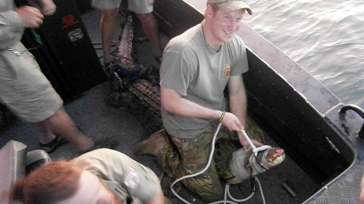 Ο πρίγκιπας Χάρι σε ρόλο κροκοδειλάκια!