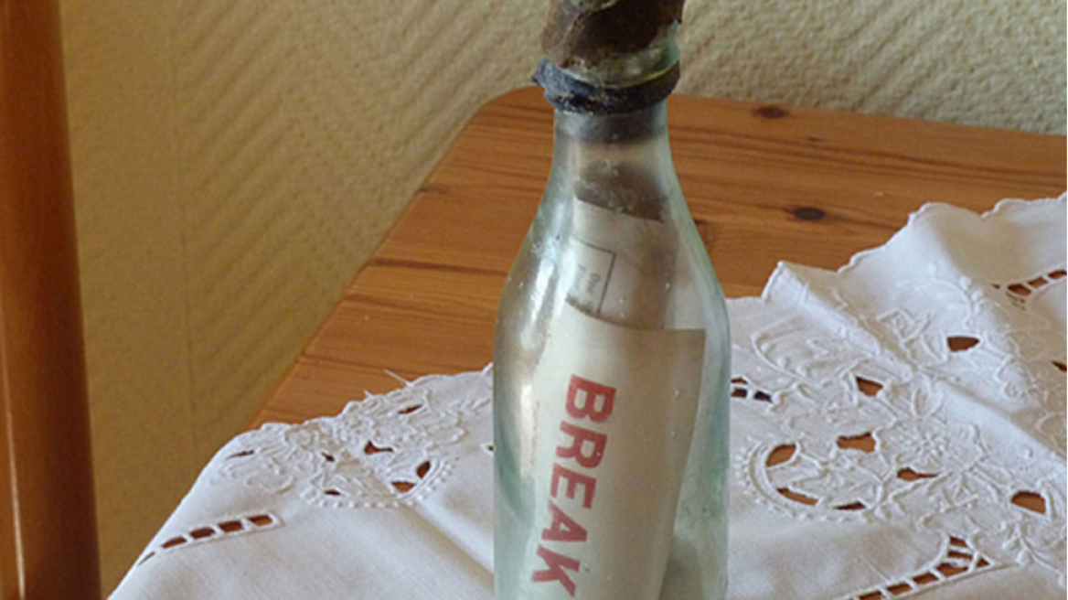 Oldest message in a bottle found (108 years old)