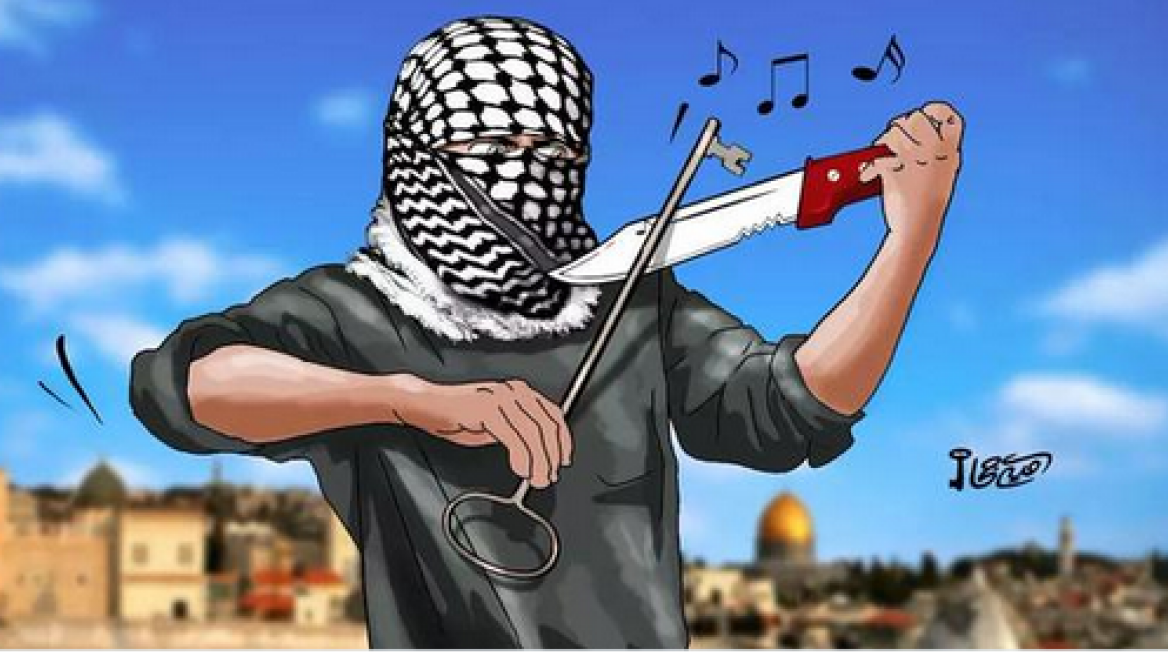 Palestinian sketches celebrate stabbings (see disturbing cartoons)