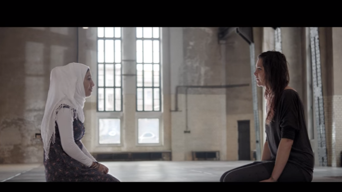 Refugees and Europeans stare at each other for 4 minutes (video experiment)