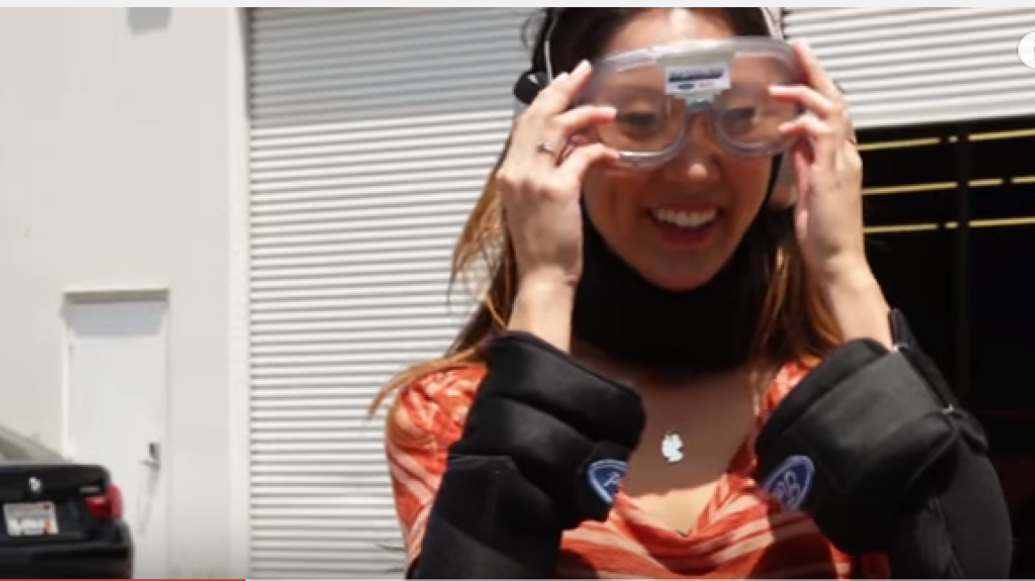 Drunk driving suit test (video)