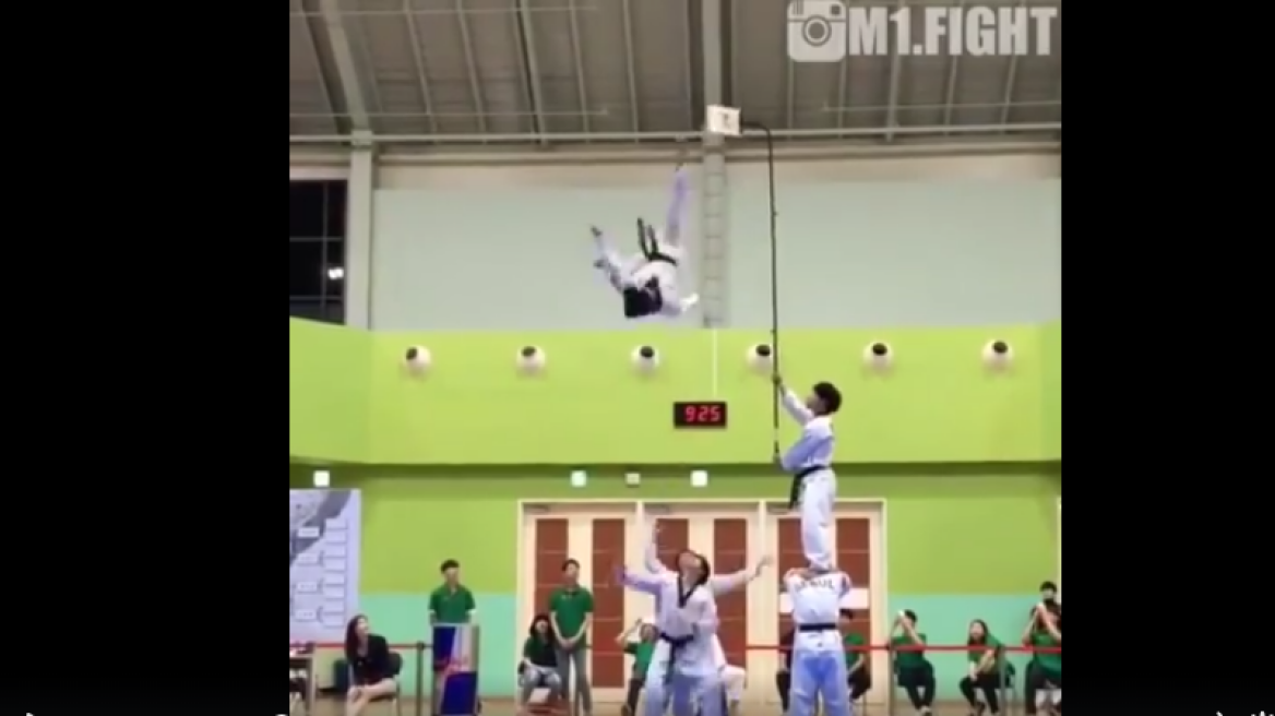 Amazing Tae Kwon Do trick! (must watch video)