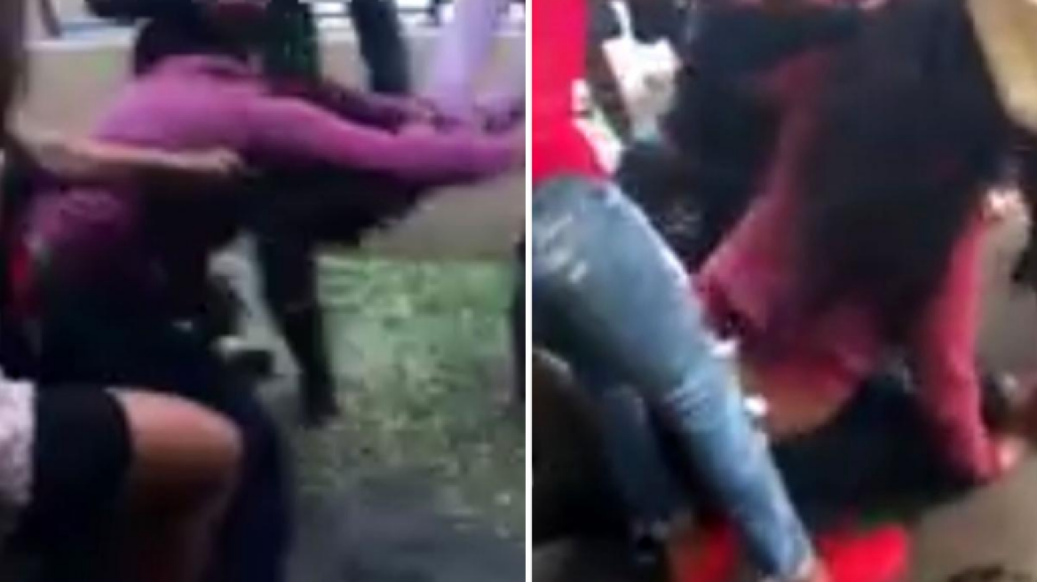 Girl viciously attacked by school mates! (disturbing video)