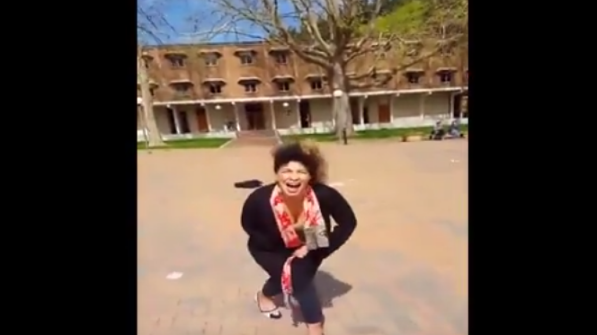 Disturbing Video: Anti-Trump student loses her mind! (VIDEO)