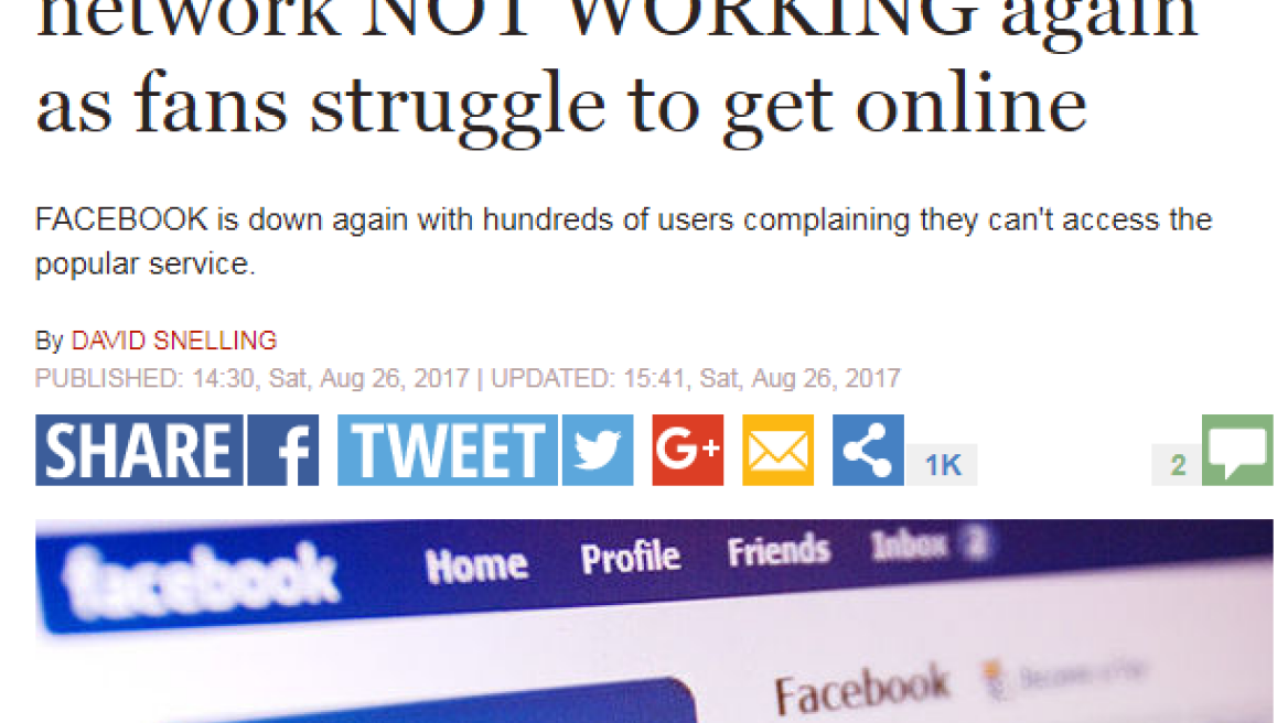 Προβλήματα σε Ευρώπη, Βρετανία, ΗΠΑ με Facebook-Instagram: «Επεσαν» για 2η φορά