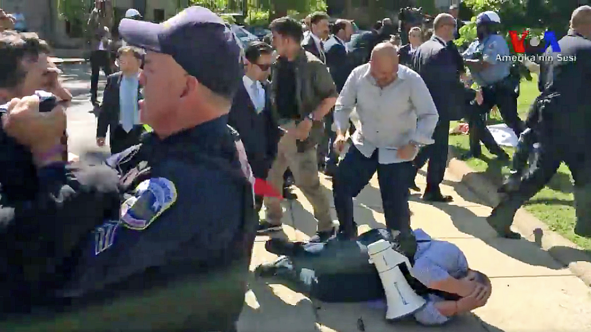 Authorities indict 15 Turkish Security Officials for attacking protesters in D.C. (VIDEO)