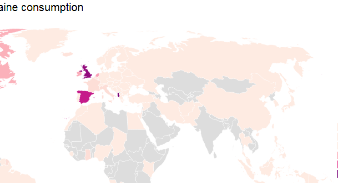 Ο παγκόσμιος χάρτης της κόκας: Η Αλβανία κρατά τα σκήπτρα, ακολουθούν οι ΗΠΑ 