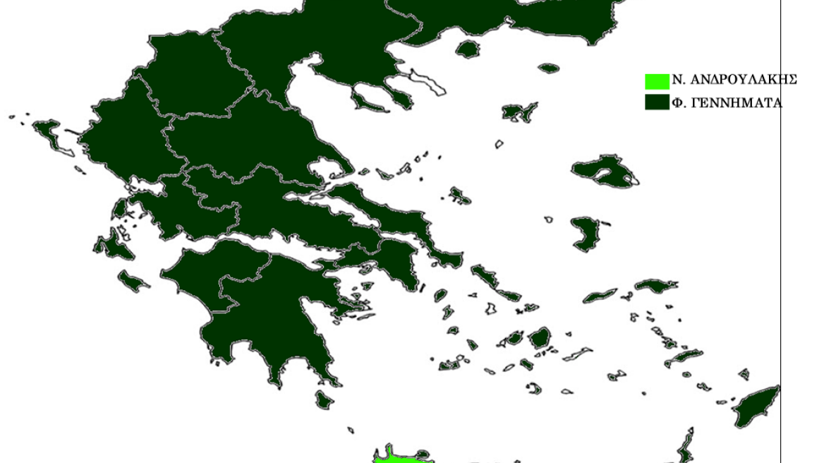 Ο χάρτης των αποτελεσμάτων στην Κεντροαριστερά: Οι... δύο αποχρώσεις του πράσινου