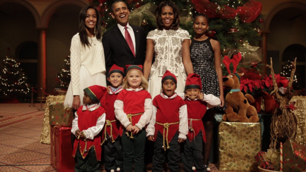 Το χριστουγεννιάτικο μήνυμα Ομπάμα και η οικογενειακή φωτογραφία 