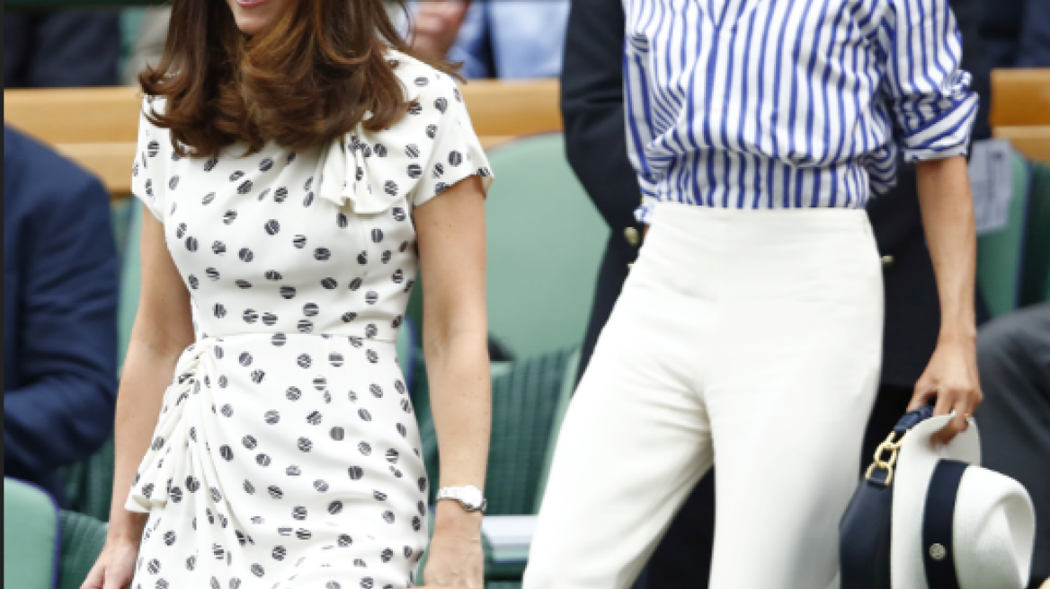 Οι συνυφάδες Κέιτ Μίντλετον - Μέγκαν Μαρκλ στο Γουίμπλεντον, χωρίς συζύγους 