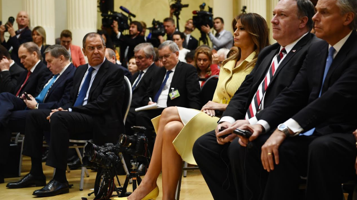 Φωτογραφία: Το λάγνο βλέμμα Λαβρόφ στην πανέμορφη Μελάνια 