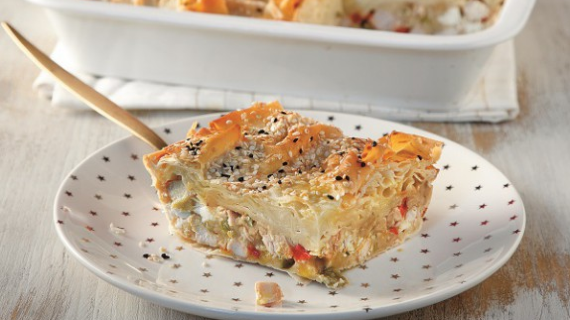 Κοτόπιτα µε τραχανά