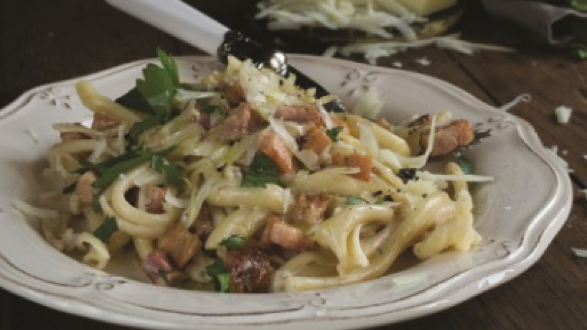 Κρητική καρμπονάρα