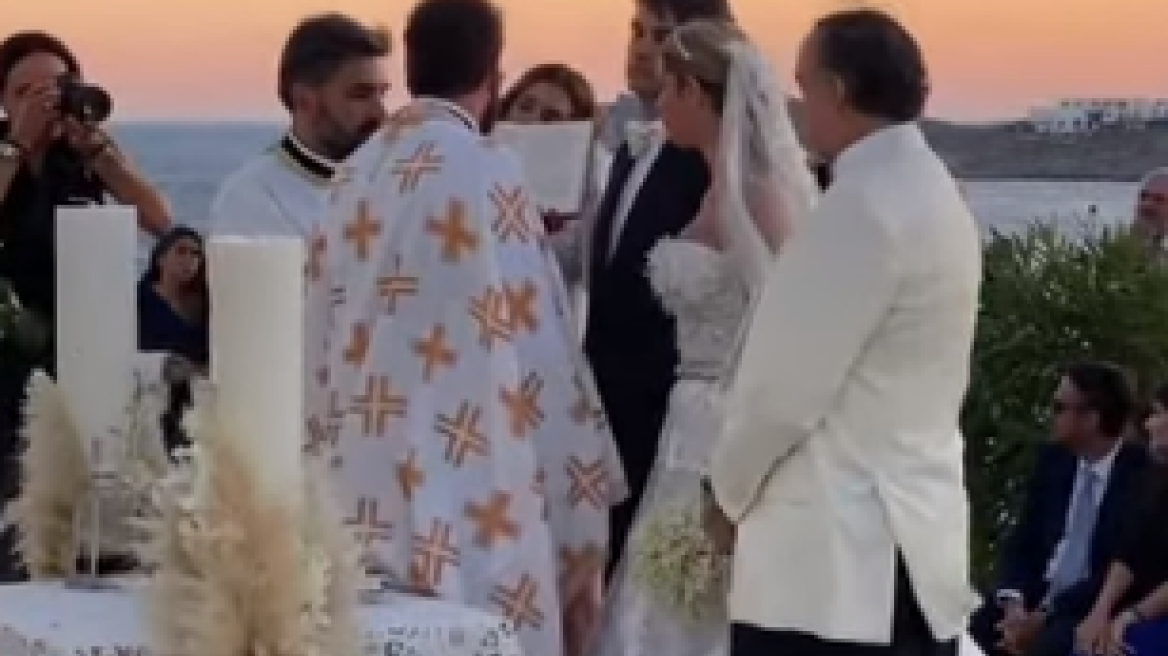 Βίντεο από τον εντυπωσιακό γάμο Κριθαριώτη - Δαρίβα στη Μύκονο