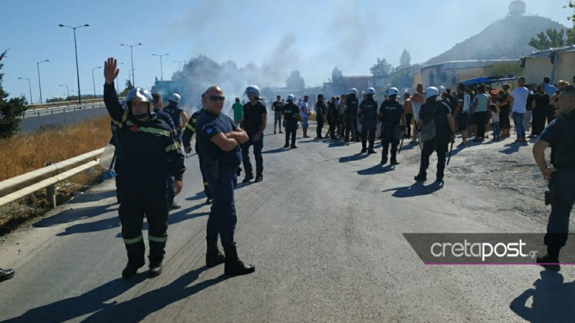 Κρήτη: Ένταση και λιποθυμίες στον καταυλισμό των Ρομά – Συναγερμός στις αρχές