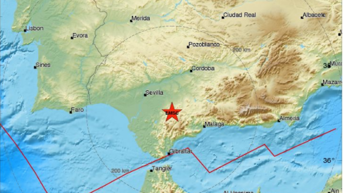 Σεισμός 4,5 Ρίχτερ στην Ισπανία