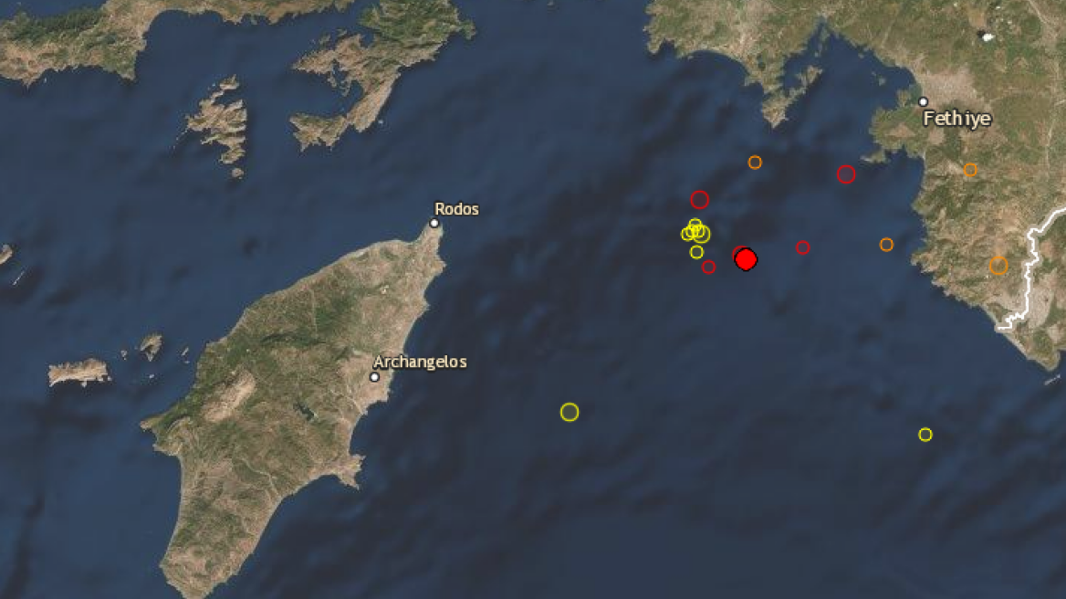 Σεισμική δόνηση 3,3 Ρίχτερ ανοιχτά της Ρόδου