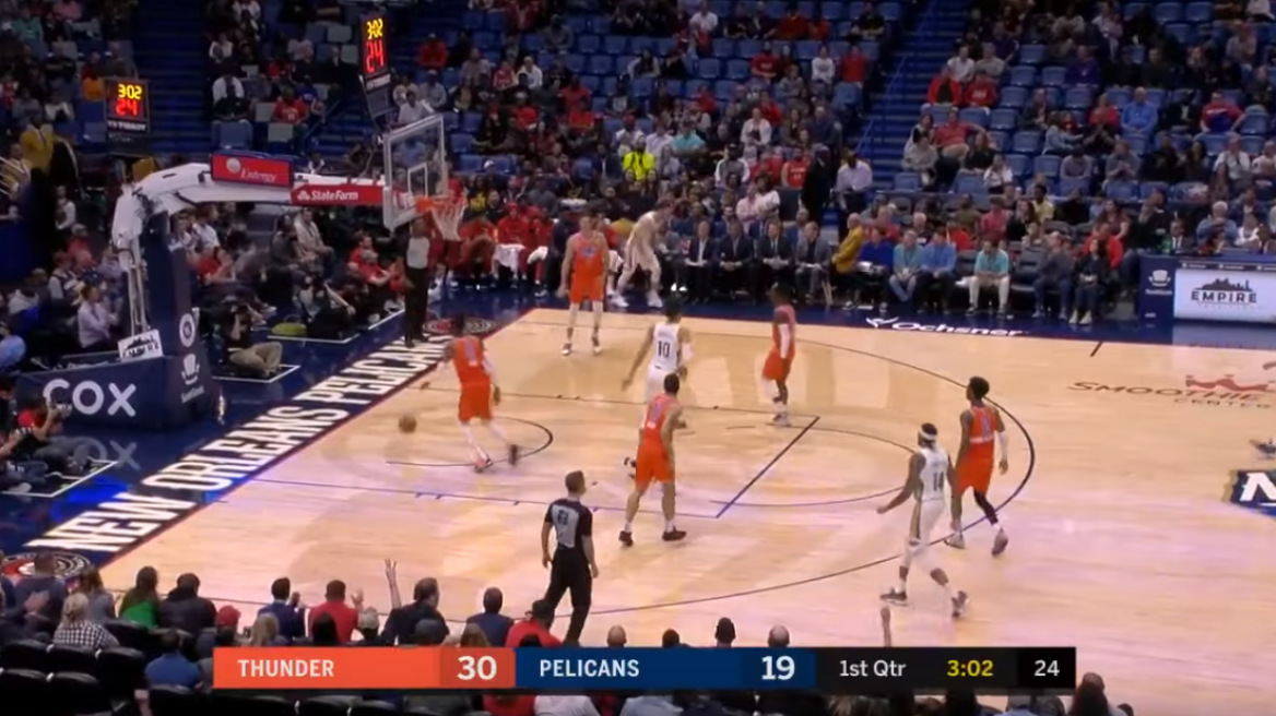 NBA, Πέλικανς - Θάντερ 104-107: Με πρωταγωνιστή τον Γκαλινάρι