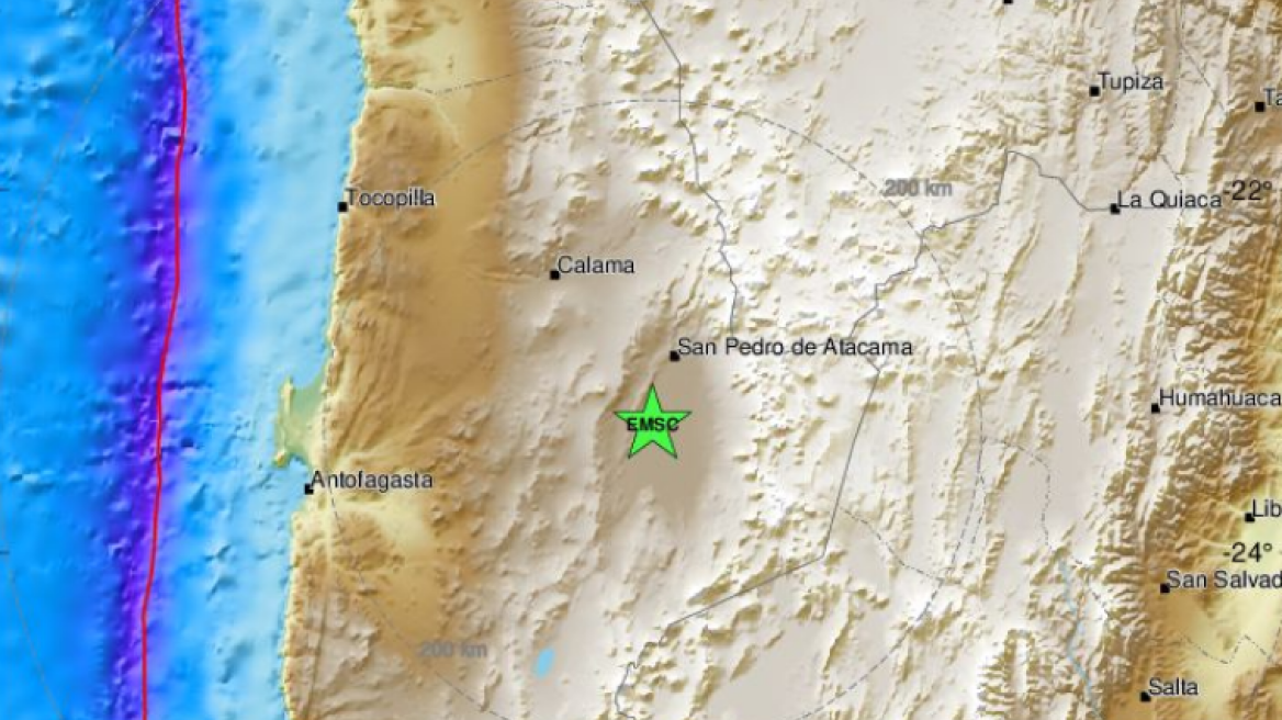 Σεισμός τώρα: 6,8 Ρίχτερ στη Χιλή