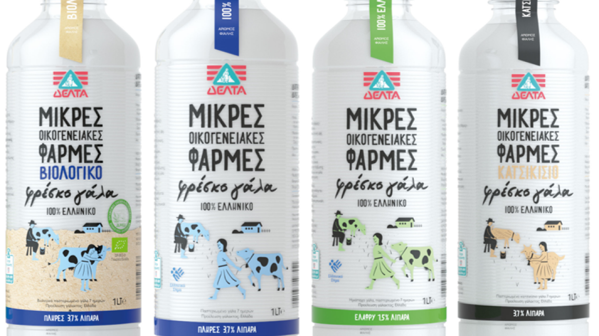 ΔΕΛΤΑ: Νέο φρέσκο βιολογικό και φρέσκο κατσικίσιο γάλα