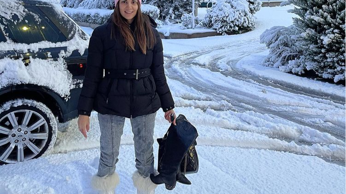 Σταματίνα Τσιμτσιλή: Έναρξη εκπομπής στα χιόνια!