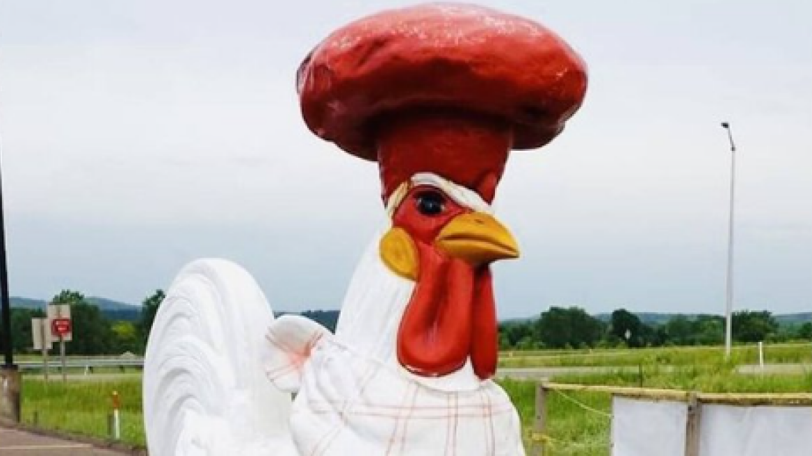 ΗΠΑ: Αμοιβή $1000 προσφέρει εστιάτορας για να πάρει πίσω ένα... τεράστιο άγαλμα κόκορα