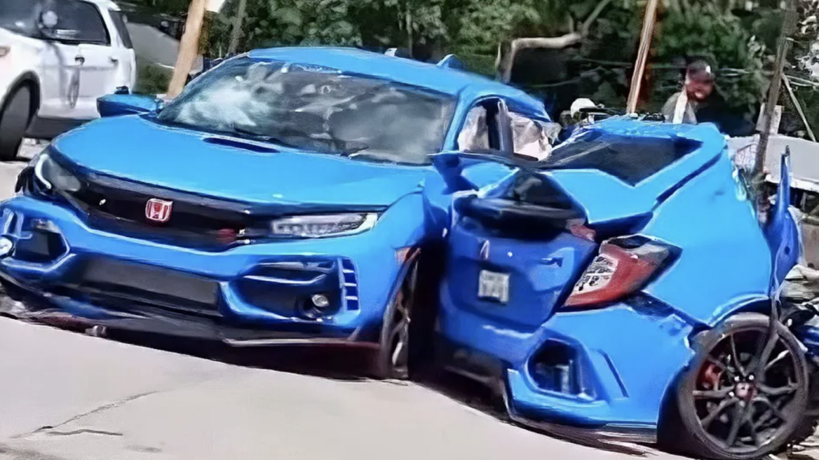 Σοκαριστικές εικόνες: Κόπηκε στη μέση (+video)