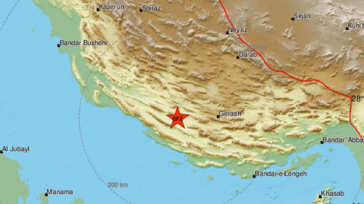 Σεισμός τώρα 4,9 Ρίχτερ στο νότιο Ιράν 