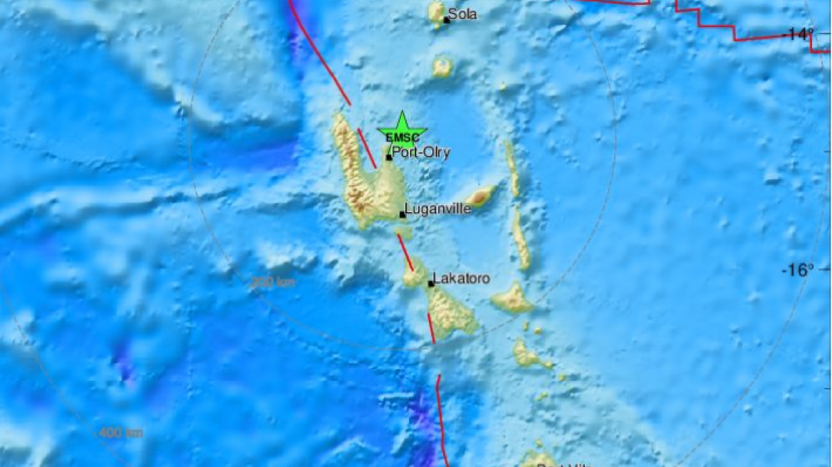 Σεισμός 6,9 Ρίχτερ στο Βανουάτου στον νότιο Ειρηνικό – Προειδοποίηση για τσουνάμι