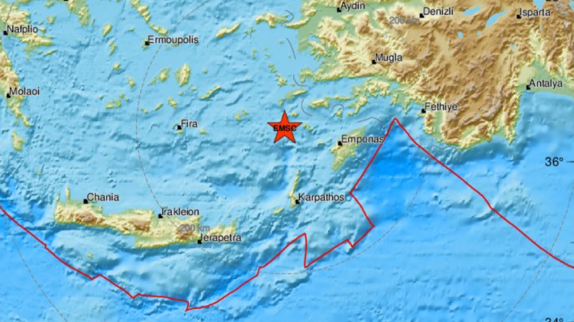 Ασθενής σεισμική δόνηση 3,1 Ρίχτερ στη Νίσυρο