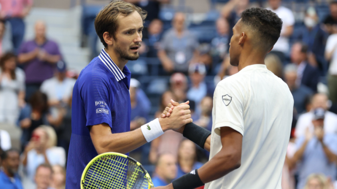 Us Open: Ο Μεντβέντεφ νίκησε με 3-0 σετ τον Αλιασίμ και έκλεισε θέση για τον τελικό - Δείτε βίντεο